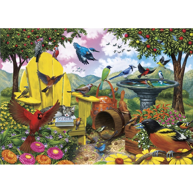 Buffalo Games - Amazing Nature Collection - Hidden Birds - 500 Piece Jigsaw Puzzle, 21.25'L X 15'W