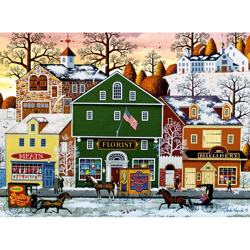 Buffalo Games - Charles Wysocki - Meats, Flowers, Hats - 1000 Piece Jigsaw Puzzle