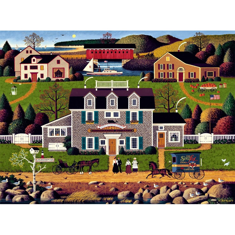 Buffalo Games - Charles Wysocki - Moonmeadow Cove - 1000 Piece Jigsaw Puzzle For Adults -Challenging Puzzle Perfect For Game Nights - Finished Size Is 26.75 X 19.75