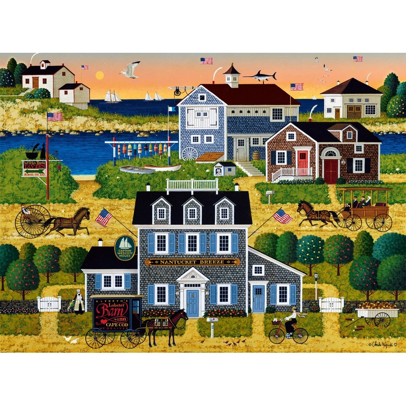 Buffalo Games - Charles Wysocki - Witch'S Bay - 1000 Piece Jigsaw Puzzle For Adults -Challenging Puzzle Perfect For Game Nights - Finished Size Is 26.75 X 19.75