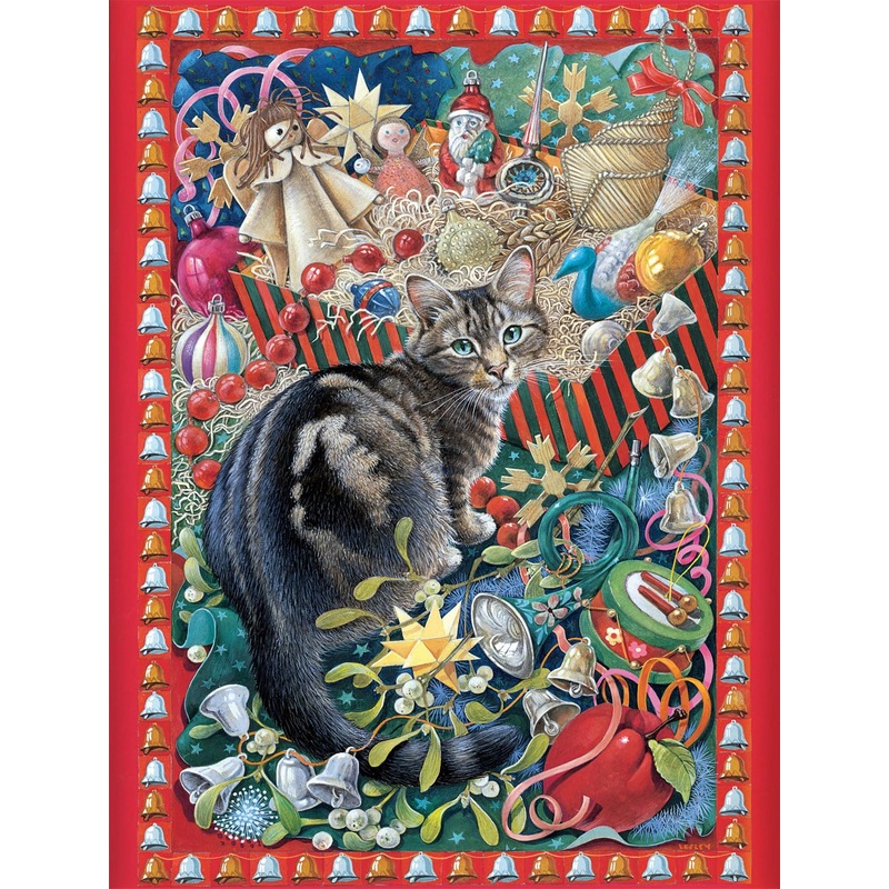 Buffalo Games - Christmas Cat-Tastrophy - 750 Piece Jigsaw Puzzle For Adults Challenging Puzzle Perfect For Game Nights - 750 Piece Finished Size Is 24.00 X 18.00, Large