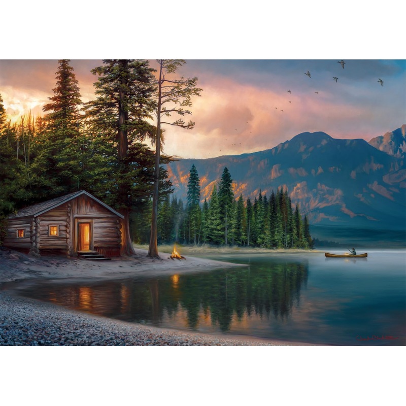 Buffalo Games - Chuck Black - Lakeside Heaven - 500 Piece Jigsaw Puzzle For Adults -Challenging Puzzle Perfect For Game Nights - Finished Size Is 21.25 X 15.00