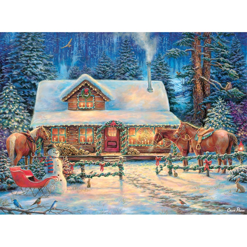 Buffalo Games - Chuck Pinson - Winter'S Oasis - 1000 Piece Jigsaw Puzzle For Adults -Challenging Puzzle Perfect For Game Nights - Finished Size Is 26.75 X 19.75