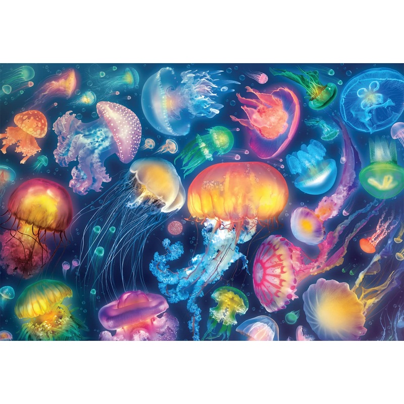 Buffalo Games - Eduard - Jellyfish Fantasy - 1500 Piece Jigsaw Puzzle For Adults Challenging Puzzle Perfect For Game Nights - Finished Size Is 38.50 X 26.50