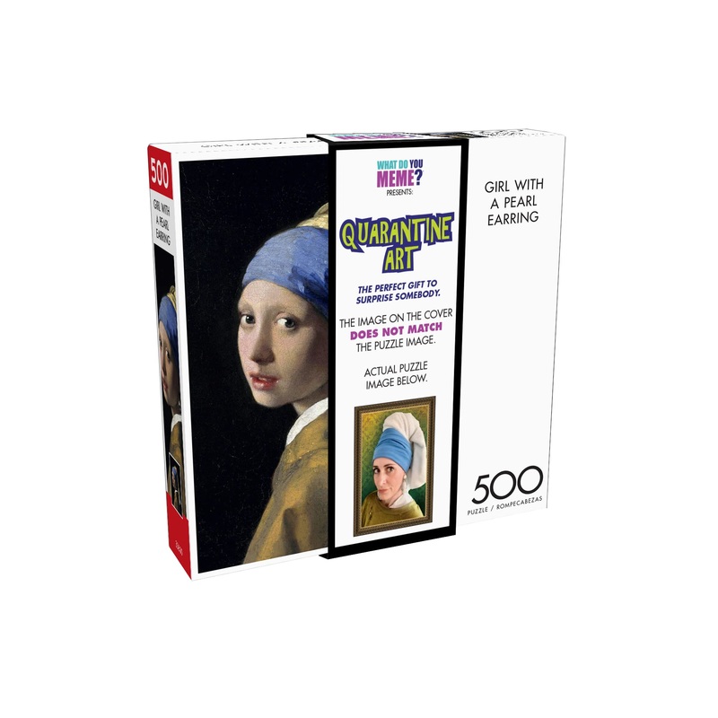 Buffalo Games - Girl With The Pearl Earring - 500 Piece Jigsaw Puzzle For Adults -Challenging Puzzle Perfect For Game Nights - Finished Size Is 21.25 X 15.00