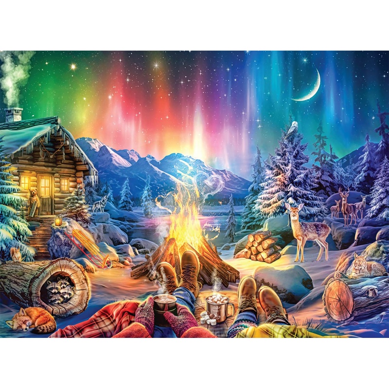 Buffalo Games - Lars - Winter'S Night Bonfire - 1000 Piece Jigsaw Puzzle For Adults -Challenging Puzzle Perfect For Game Nights - Finished Size Is 26.75 X 19.75