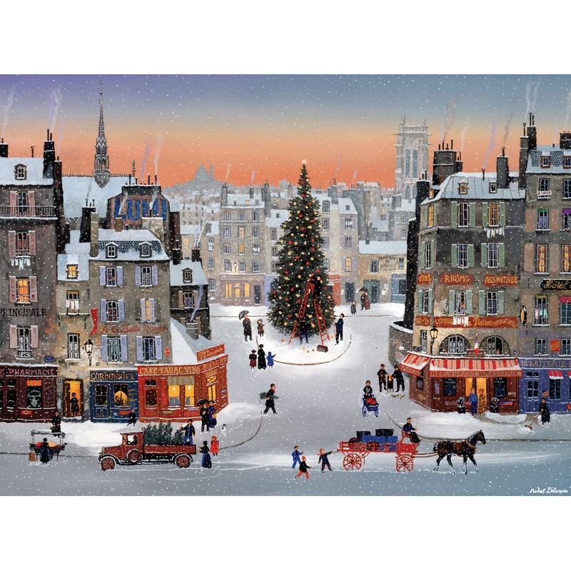 Buffalo Games - Michel Delacroix - Nol Est De Retour - 1000 Piece Jigsaw Puzzle For Adults -Challenging Puzzle Perfect For Game Nights - Finished Size Is 26.75 X 19.75
