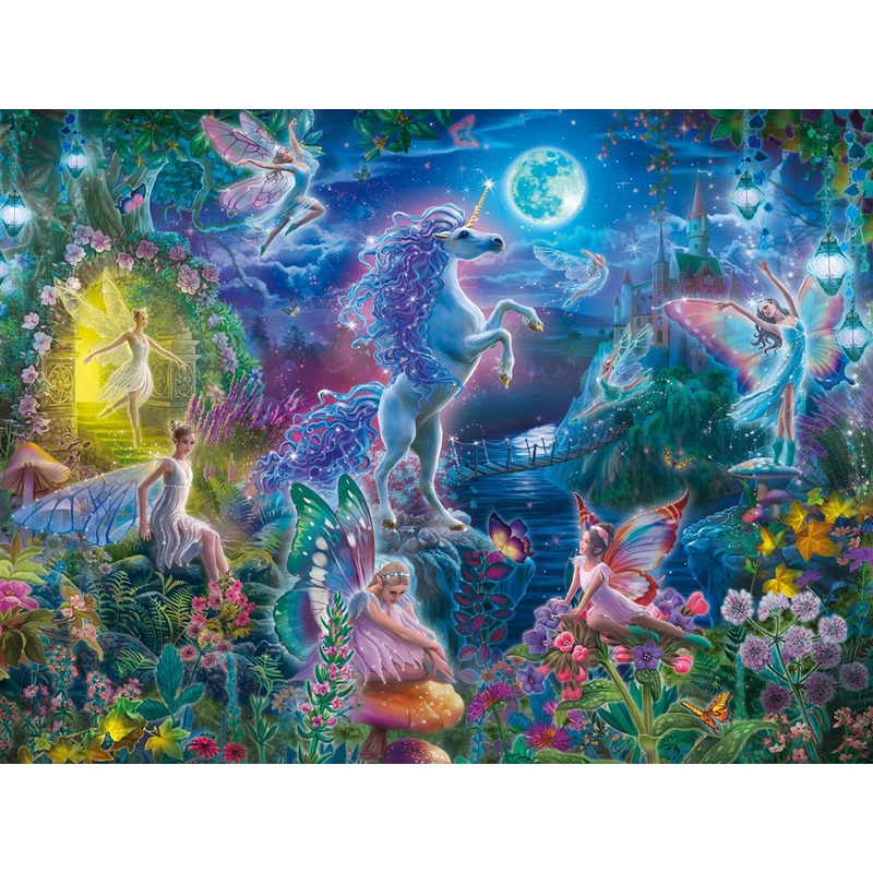 Ceaco - Foil Puzzle - Unicorn Fairytales - 500 Piece Jigsaw Puzzle