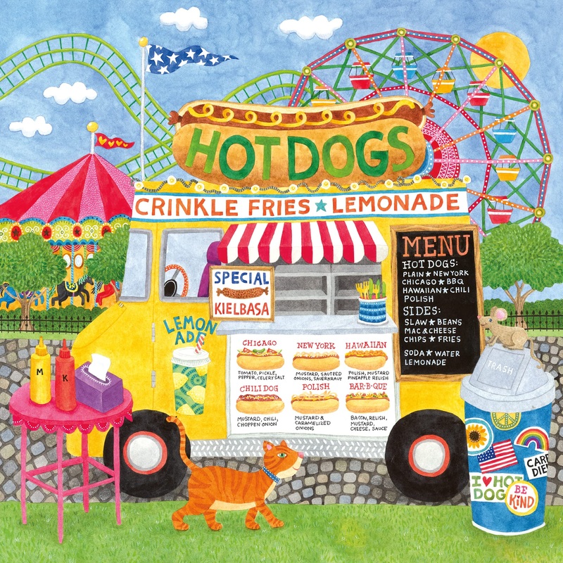 Ceaco - Food Trucks - Hot Dog Truck Ii - 500 Piece Jigsaw Puzzle