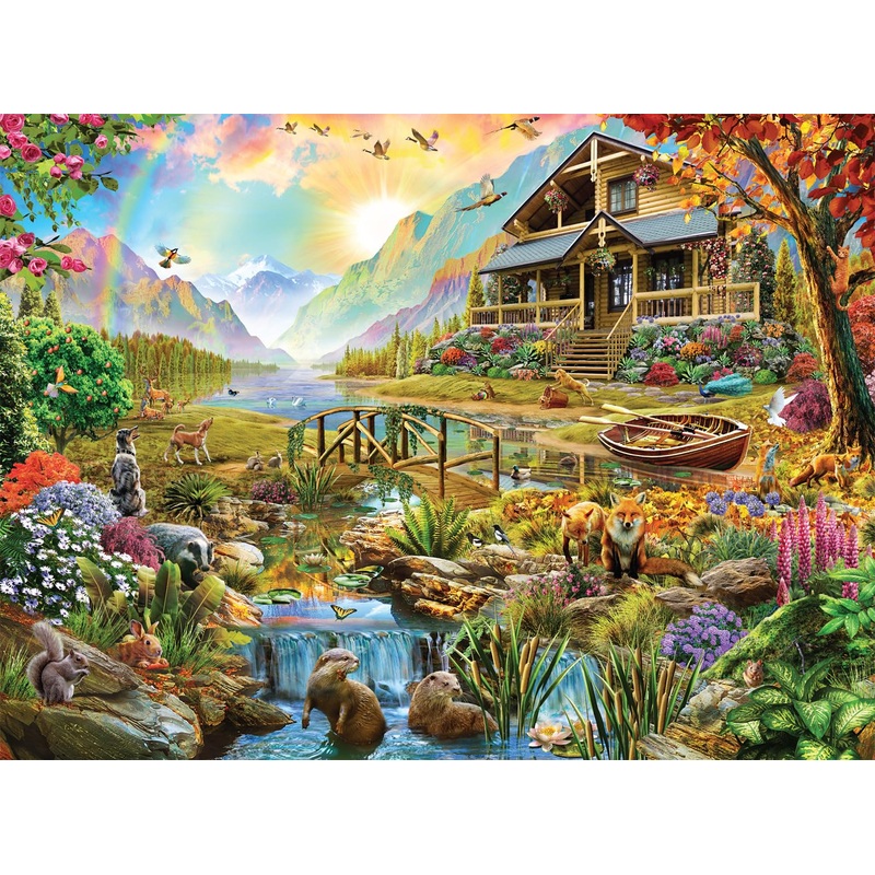 Buffalo Games - Adrian Chesterman - Paradise In The Country - 1000 Piece Jigsaw Puzzle For Adults -Challenging Puzzle Perfect For Game Nights - Finished Size Is 26.75 X 19.75