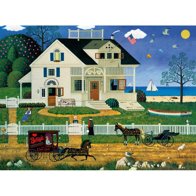 Buffalo Games - Charles Wysocki - Pickwick Cottage - 1000 Piece Jigsaw Puzzle For Adults -Challenging Puzzle Perfect For Game Nights - Finished Size Is 26.75 X 19.75