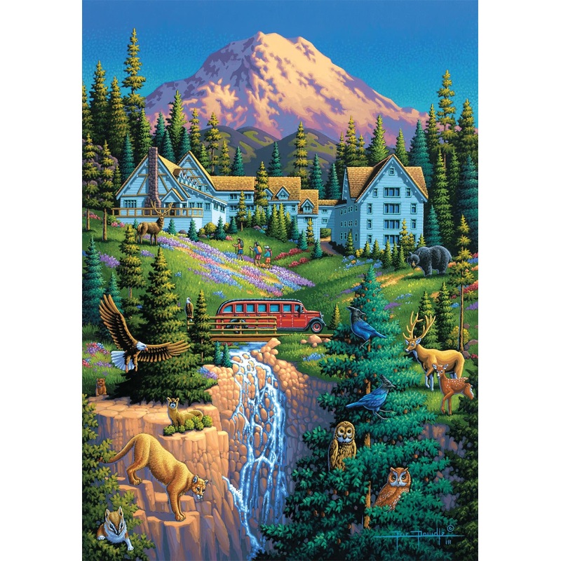 Buffalo Games - Eric Dowdle - Mount Rainier - 300 Piece Jigsaw Puzzle For Adults -Challenging Puzzle Perfect For Game Nights - Finished Size Is 21.25 X 15.00