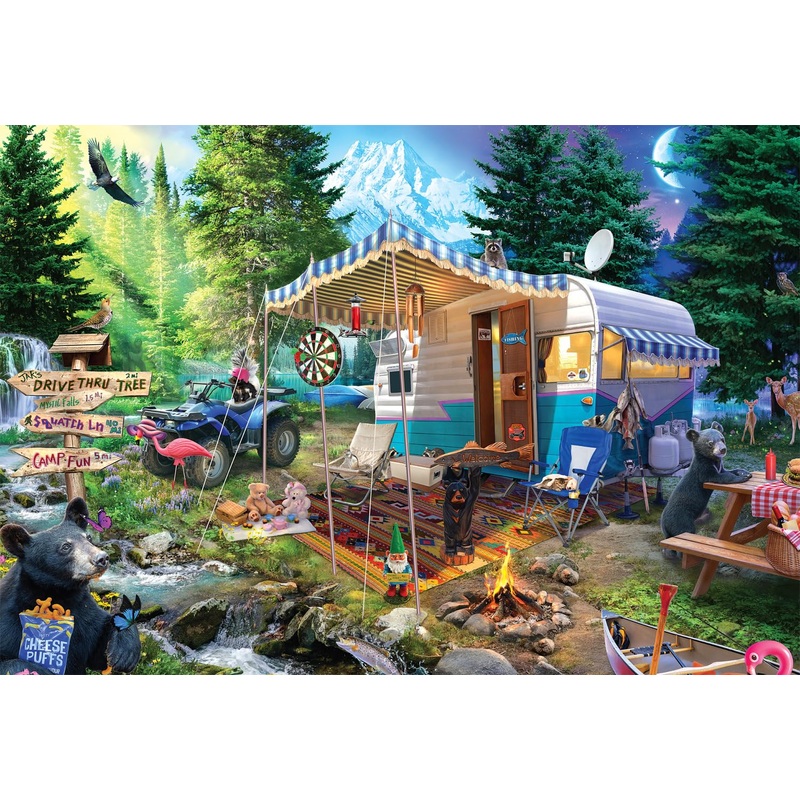 Buffalo Games - Jeff Haynie - Mountain Retreat - 2000 Piece Jigsaw Puzzle For Adults -Challenging Puzzle Perfect For Game Nights - Finished Size Is 38.50 X 26.50
