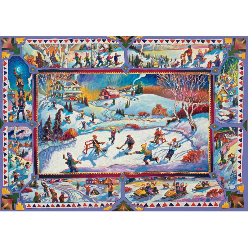 Buffalo Games - John H Burrow - Winter Pickup - 300 Piece Jigsaw Puzzle For Adults - Challenging Puzzle Perfect For Game Nights - Finished Size Is 21.25 X 15.00