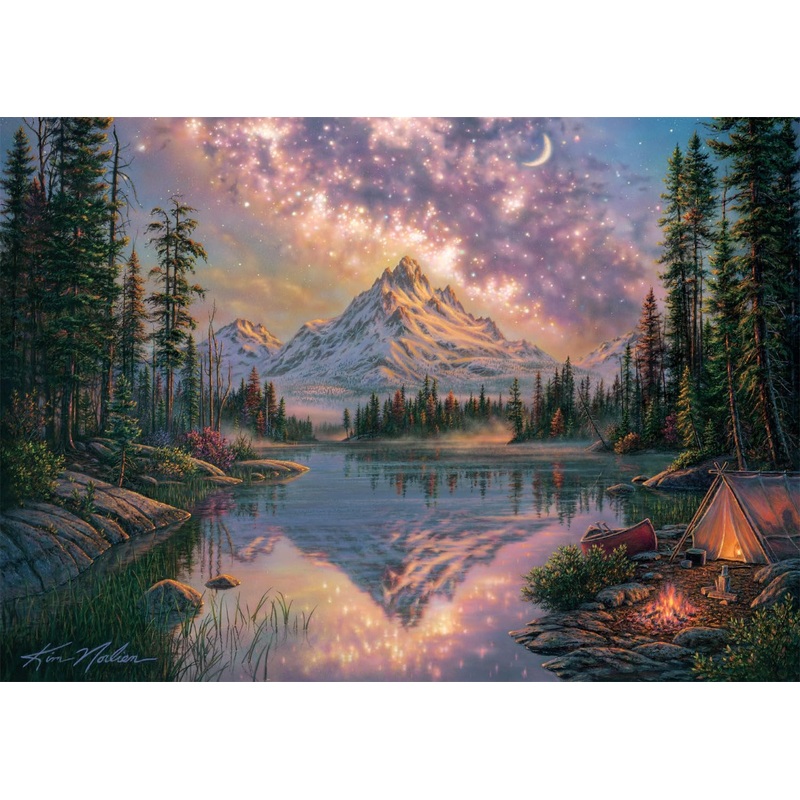 Buffalo Games - Kim Norlien - Starlit Night - 300 Piece Jigsaw Puzzle For Adults -Challenging Puzzle Perfect For Game Nights - Finished Size Is 21.25 X 15.00