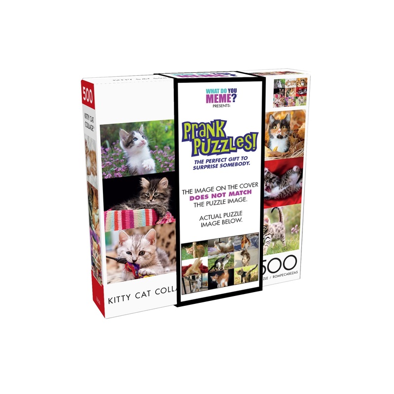Buffalo Games - Kitty Cat Collage - 500 Piece Jigsaw Puzzle For Adults -Challenging Puzzle Perfect For Game Nights - Finished Size Is 21.25 X 15.00