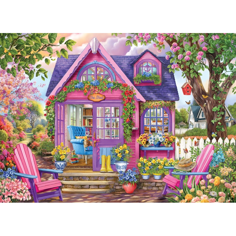 Ceaco - Chris Bigelow - She Shed - 500 Larger Sized Piece Jigsaw Puzzle