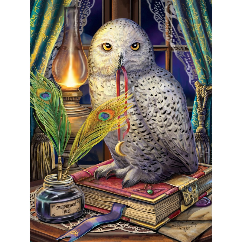 Ceaco - Glow In The Dark - Lisa Parker - Guardian Of Spells Glow - 750 Piece Jigsaw Puzzle