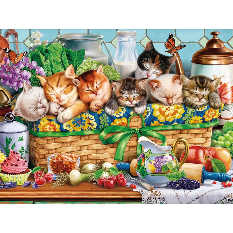 Ceaco - Kittens In A Basket - 300 Piece Jigsaw Puzzle
