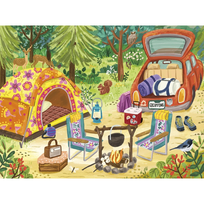 Ceaco - Olivia Gibbs - Go Camping! - 500 Piece Jigsaw Puzzle