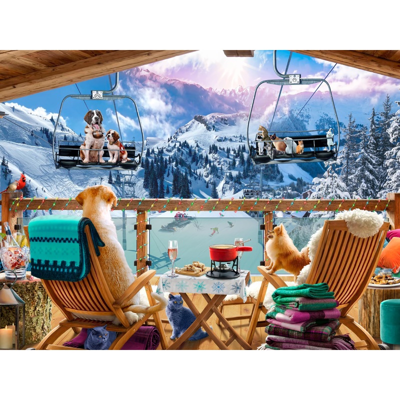 Ceaco - Ski Chalet - 300 Piece Jigsaw Puzzle