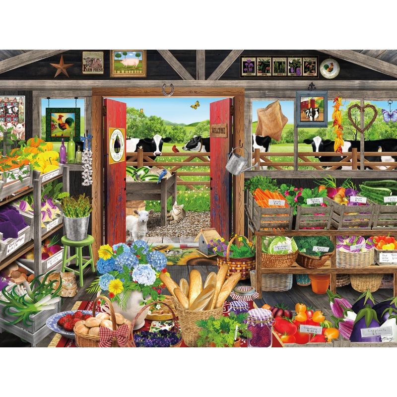 Ceaco - Tracy Flickinger - Country Market - 500 Piece Jigsaw Puzzle