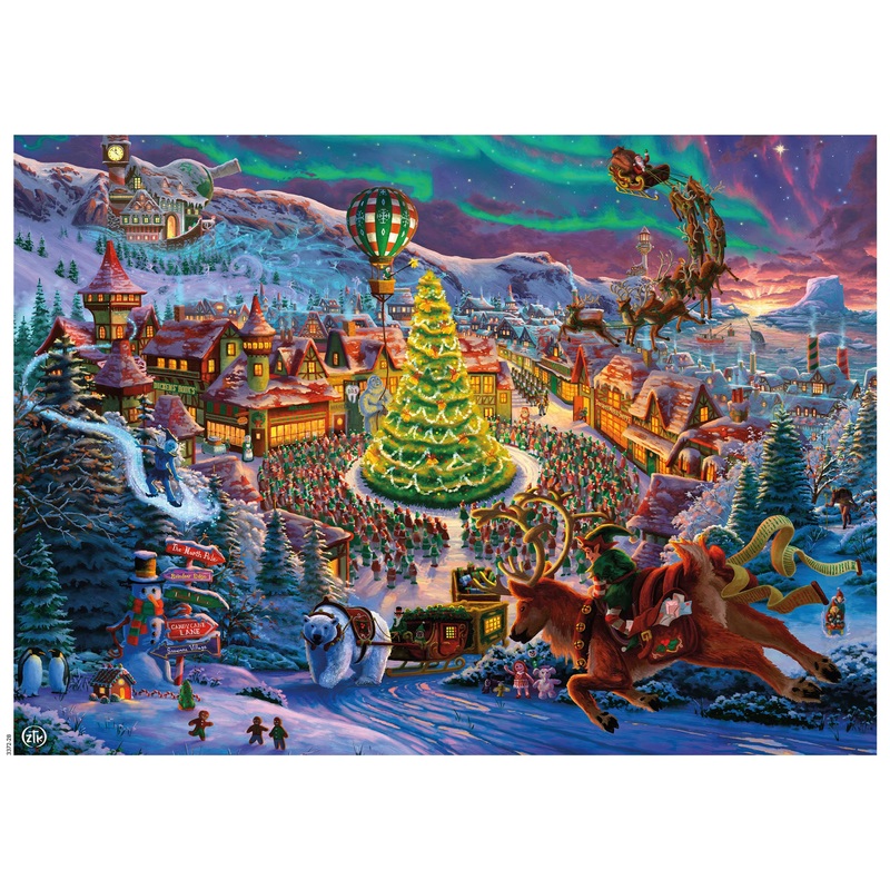 Ceaco - Zac Kinkade - Classic Christmas - Santa'S North Pole - 1000 Piece Jigsaw Puzzle