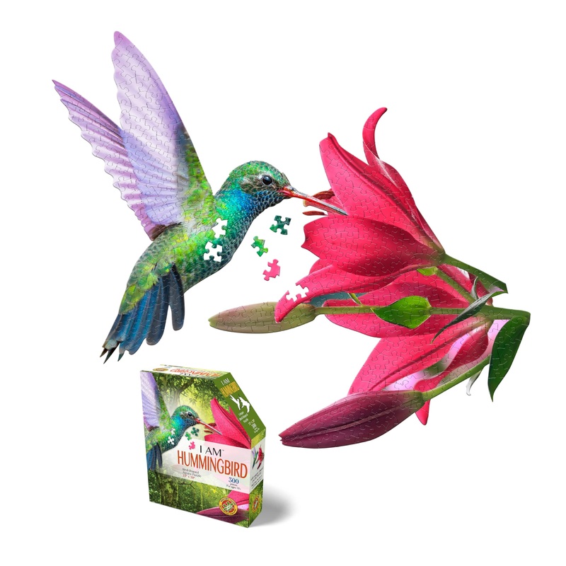 Madd Capp I Am Hummingbird 300-Piece Bird-Shaped Jigsaw Puzzle