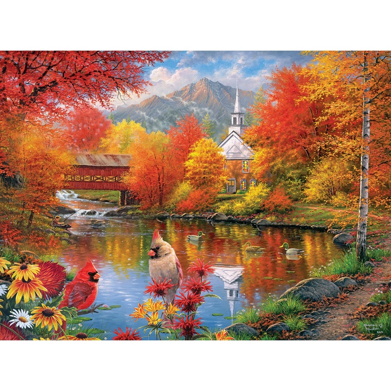 Roseart - Abraham Hunter - Autumn Tranquility - 1000 Piece Jigsaw Puzzle For Adults