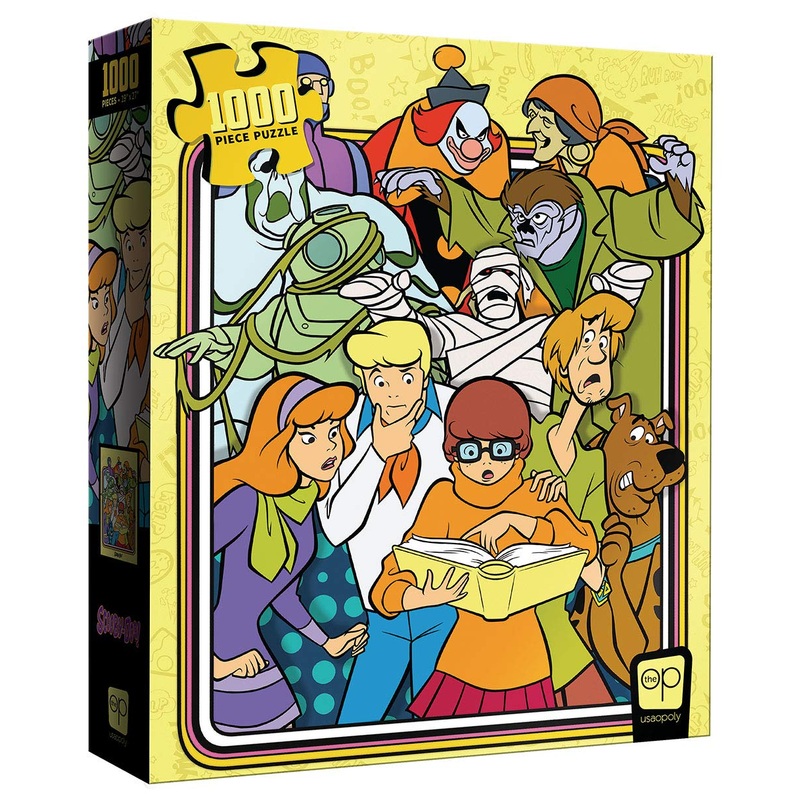 Usaopoly Scooby-Doo Those Meddling Kids 1000 Piece Jigsaw Puzzle | Officially Licensed Scooby-Doo Merchandise | Collectible Puzzle Featuring Scooby-Doo, Shaggy, Velma, Daphne And Fred, Yellow