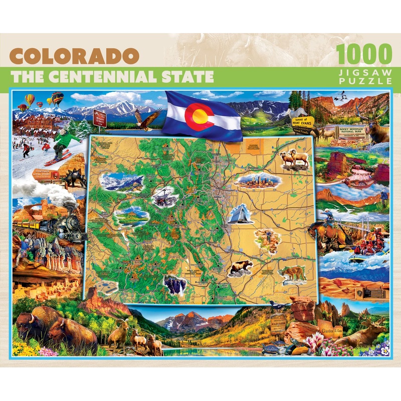 Colorado Map Puzzle 1000 Pc