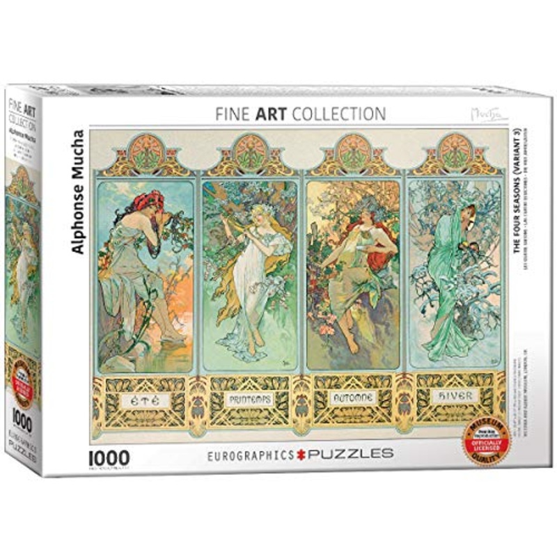 Eurographics Four Seasons By Alphonse Maria Mucha (1000 Piece) Puzzle