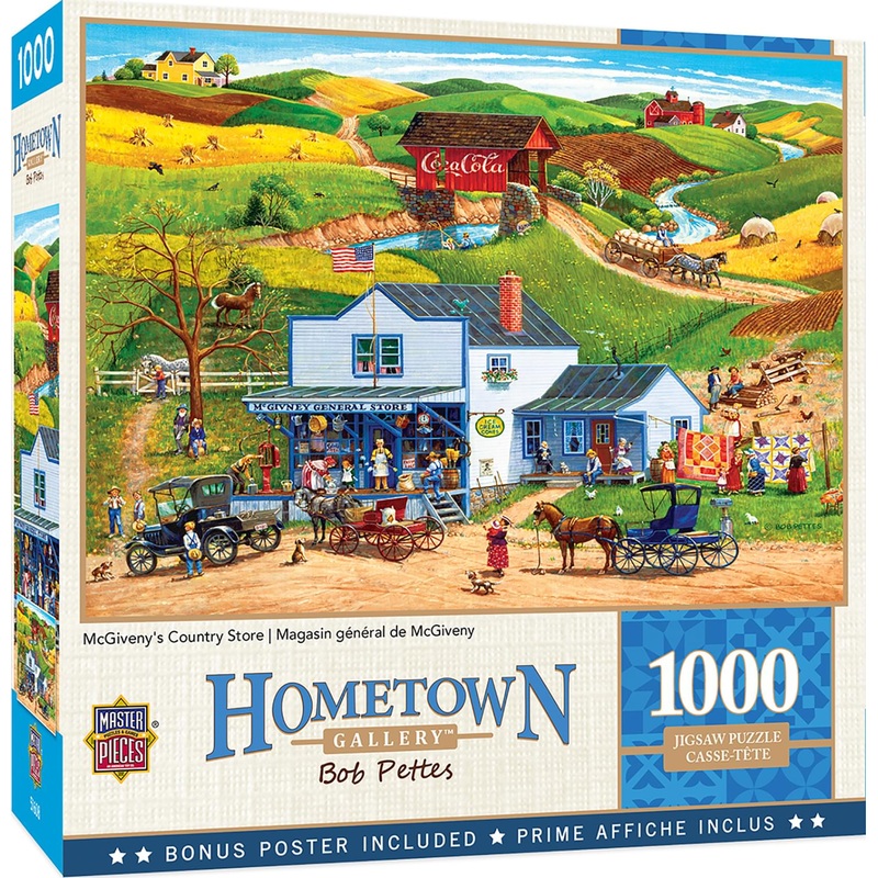 Hometown Gallery Mcgivenys Country Store 1000 Piece Jigsaw Puzzle