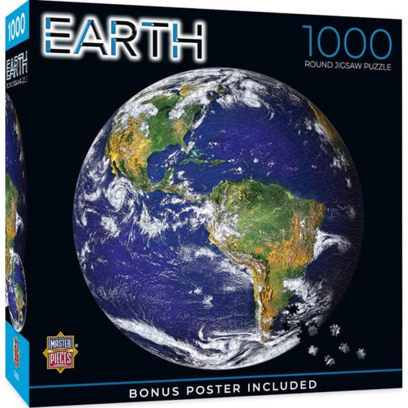 Masterpieces 1000 Piece Jigsaw Puzzle For Adults, Family, Or Kids - The Earth - 25''X25''
