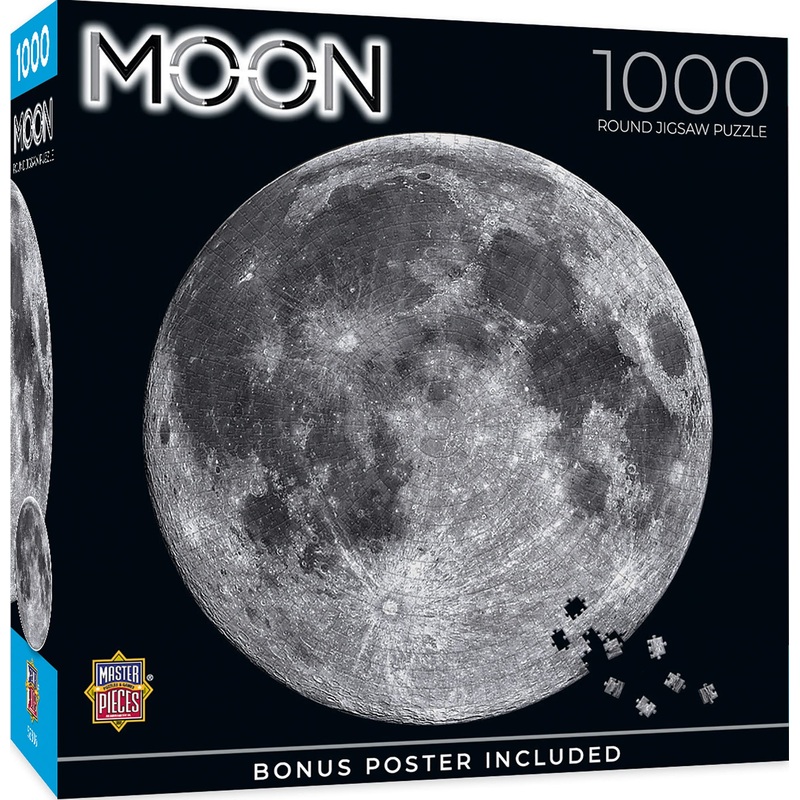 Masterpieces 1000 Piece Jigsaw Puzzle For Adults, Family, Or Kids - The Moon - 25''X25''