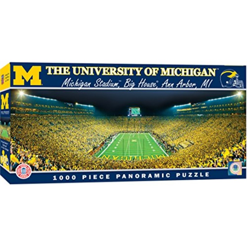 Masterpieces Ncaa Panoramics 1000 Puzzles Collection - Michigan Ncaa Panoramics 1000 Piece Jigsaw Puzzle