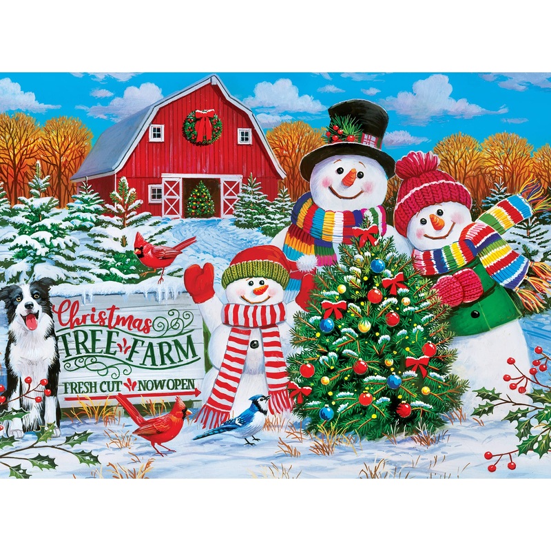 On The Tree Farm Glitter 100 Pc