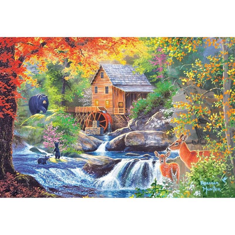 Roseart - Abraham Hunter - Spring Mill - 2000 Piece Jigsaw Puzzle For Adults