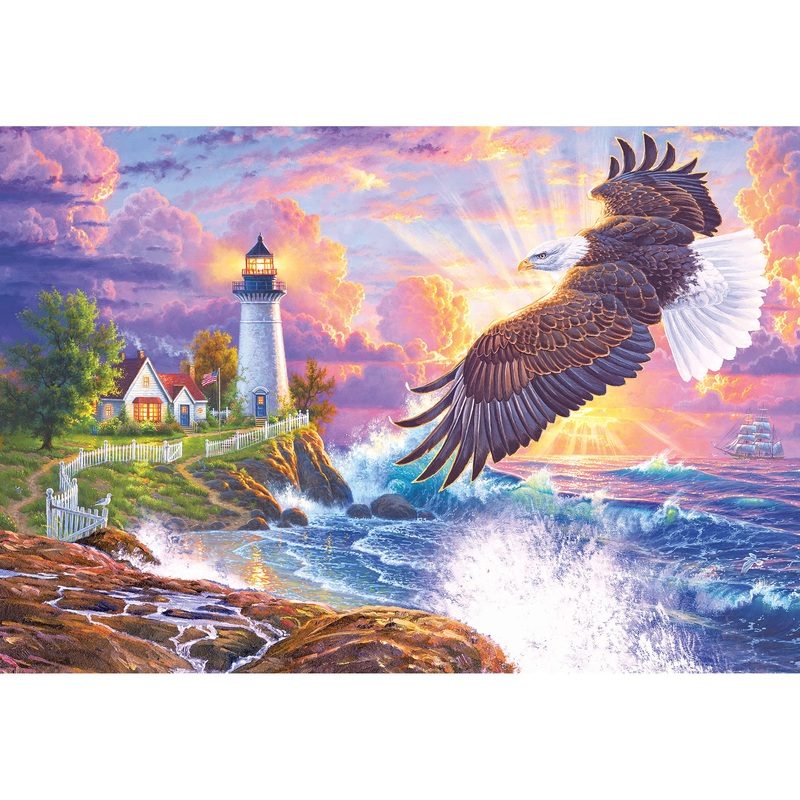 Roseart - Abraham Hunter - The Guiding Light - 2000 Piece Jigsaw Puzzle For Adults