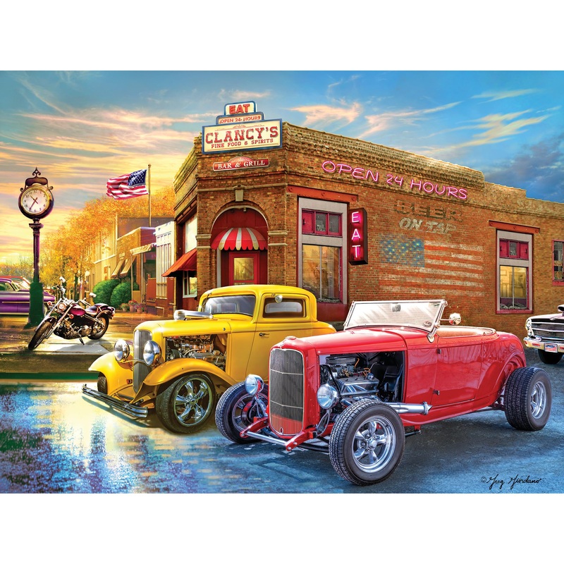 Roseart - American Nostalgia - American Grill - 550 Piece Jigsaw Puzzle For Adults