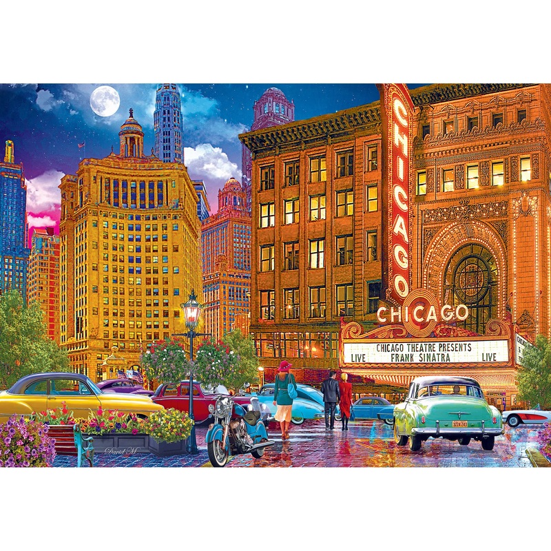 Roseart - Kodak Premium - Chicago - 1500 Piece Jigsaw Puzzle For Adults