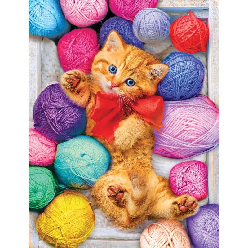 Roseart - Kodak Premium - Cuddly Yarn Box - 100 Piece Jigsaw Puzzle For Kids And Adults