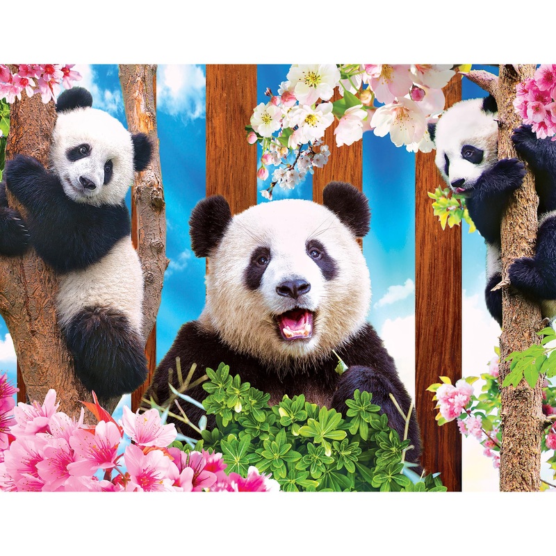 Roseart - Kodak Premium - Panda Playtime - 100 Piece Jigsaw Puzzle For Adults