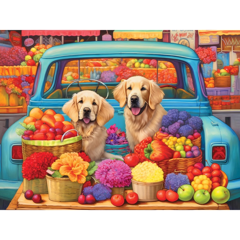 Roseart - Kodak Premium - Pickup Pups- 350 Piece Jigsaw Puzzle For Adults
