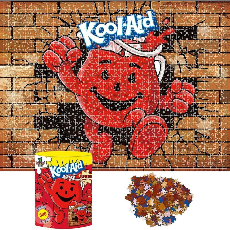 Ywow Supersized Puzzles Kool Aid - 500 Piece Puzzle - Perfect For Family, Friends, & Soft Drink Lovers, Fun Game - 20X27