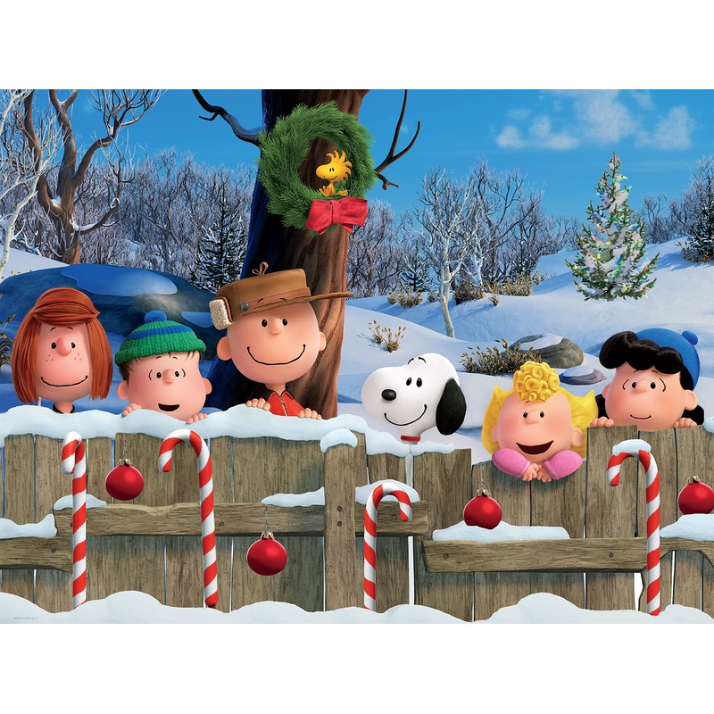 Ceaco - Together Time Collection - Holiday - Fence, (3) Piece Sizes - Standard, Medium, And Oversized 400 Piece Jigsaw Puzzle