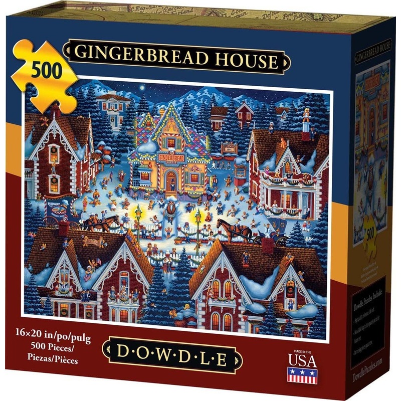 Dowdle Jigsaw Puzzle - Gingerbread House - 500 Piece