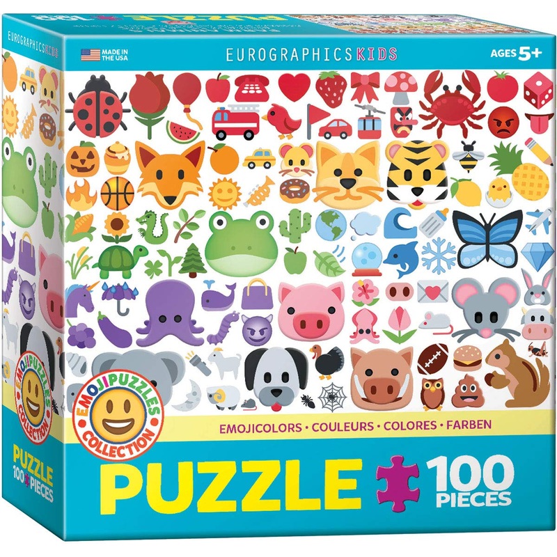 Emoji Colors 100-Piece Puzzle