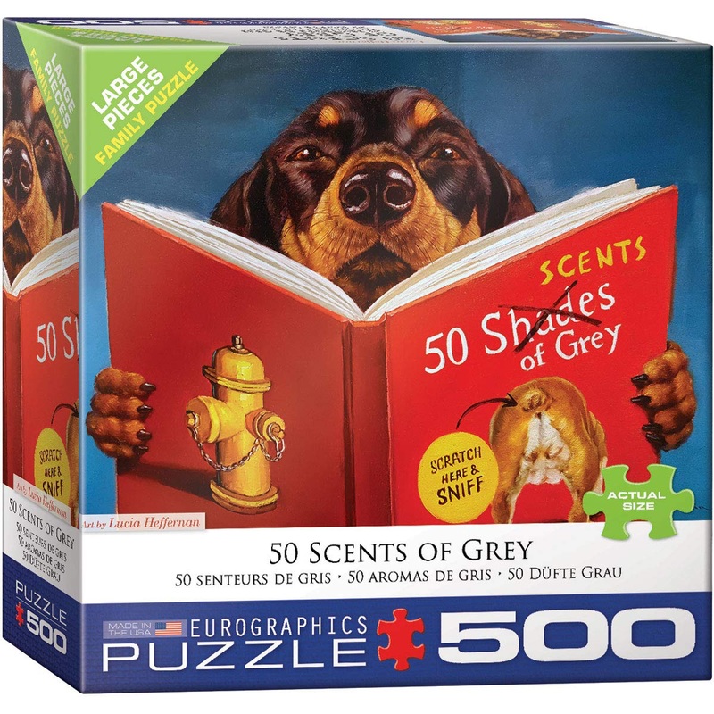 Eurographics 8500-5451 50 Scents Of Grey By Lucia Heffernan 500 Piece Puzzle