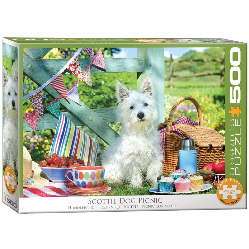Eurographics 8500-5461 Scottie Dog Picnic 500 Piece Puzzle